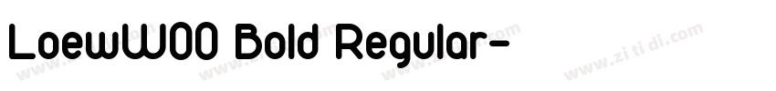 LoewW00 Bold Regular字体转换